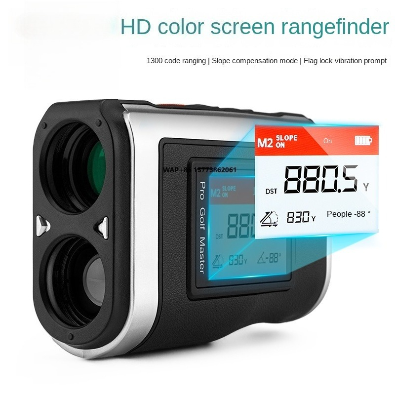 Golf Rangefinder - Telescópio PGM HD 1300 com Display,