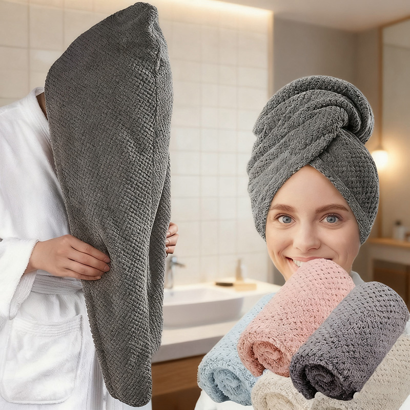 Golf Towel - Toalha de cabelo seco feminino (boné