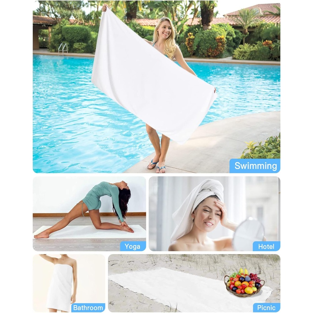Toalha de Praia Branca Pura, L - Golf Towel avaliação e preço