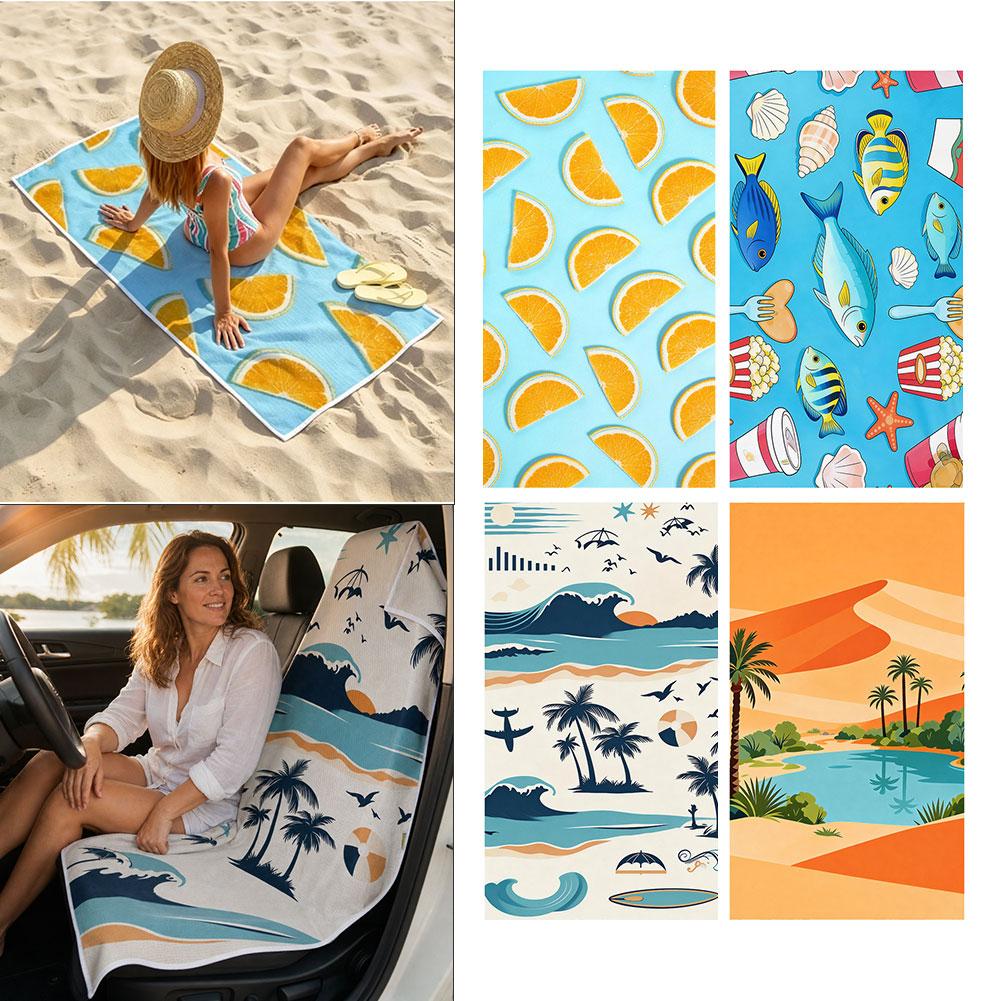 Toalha de praia 2 em 1, capa p - Golf Towel avaliação e preço