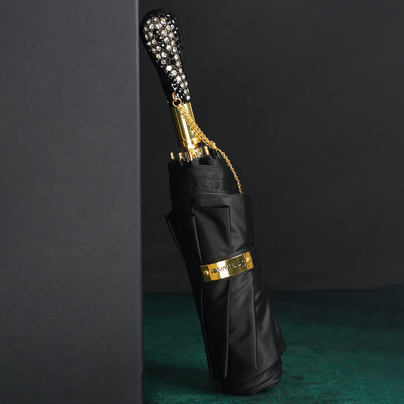 Preto negócio dobrável guarda- - Golf Umbrella Large avaliação e preço
