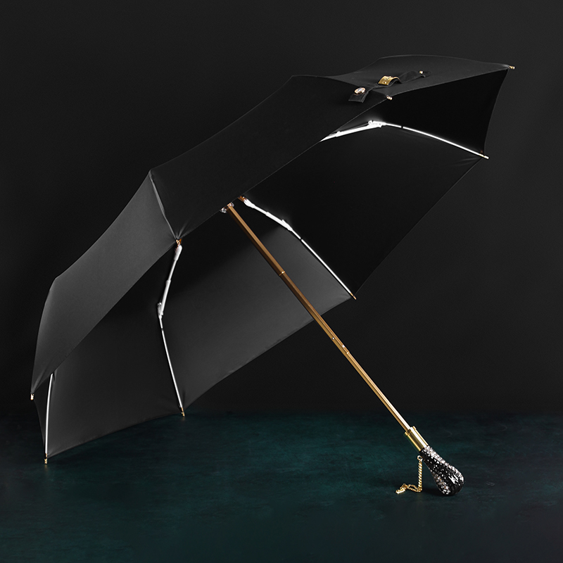 Preto negócio dobrável guarda- - Golf Umbrella Large avaliação e preço