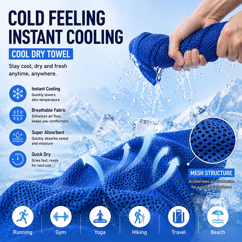 Toalha de Resfriamento Instant - Golf Towel avaliação e preço