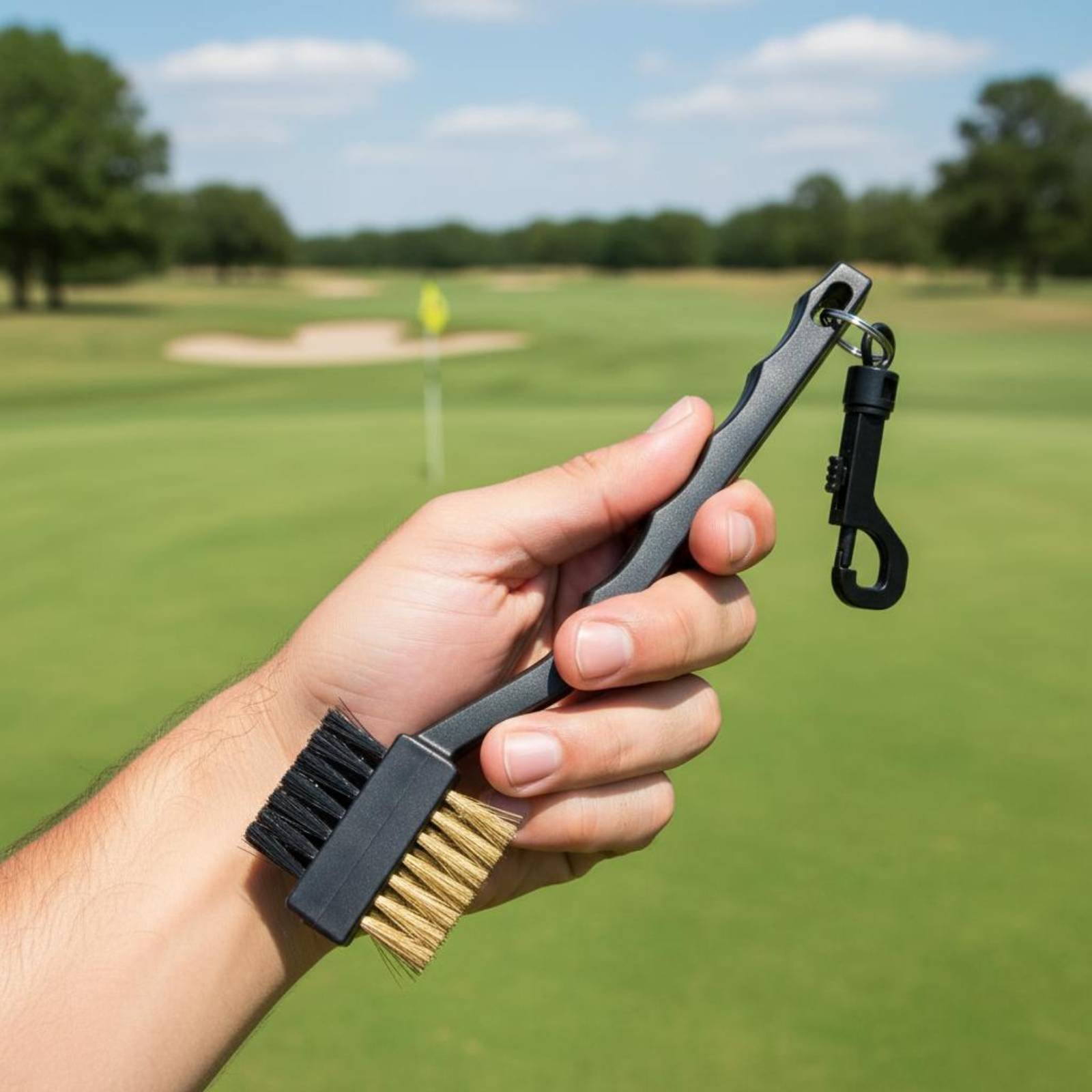 Escova de golfe de dupla face, - Golf Clubs avaliação e preço