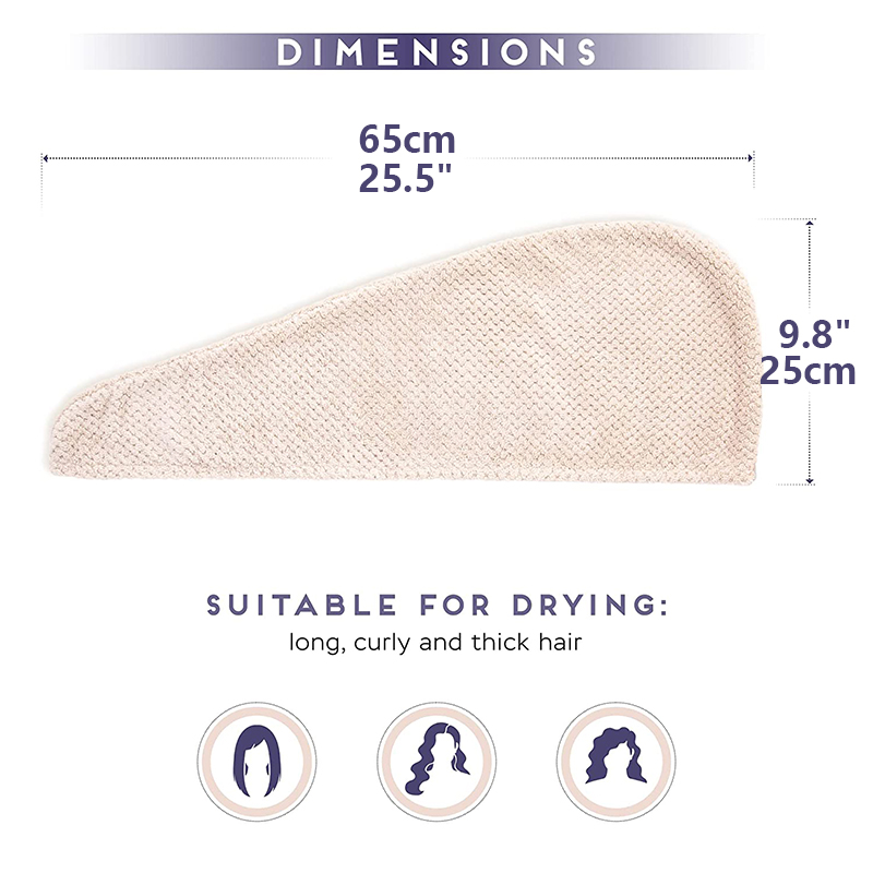 Toalha de cabelo seco feminino - Golf Towel avaliação e preço